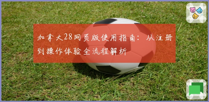 加拿大28网页版使用指南：从注册到操作体验全流程解析